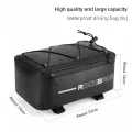 ROCKBROS Bicycle Bags Waterproof 4L Cycling Travel Trunk Bag Seat Saddle Pannier MTB Electric Bike Reflective Luggage Carrier. 
