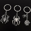 Personalized Spider Keychain Araneid Animal Key Ring Metal Key Chain Women Men Handbag Accessorie Key Holder Car Keychain LUKE. 