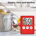 Cooking Timer LCD Digital Screen Clock Kitchen Countdown Timer Mechanical Digital Kitchen Timer Magnetic. 