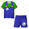Super Mario Suit Peach Princess T-shirts Kids Girls Clothes Sets Boys T-shirt Shorts 2 Pcs Suits Children's Tops Short Pants Set. 