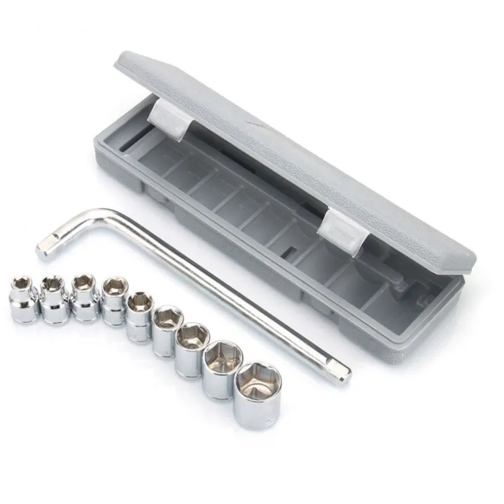 New High Quality Socket Wrench 10pcs Set Spanner Car Machine Repair Service Tools Kit TBS