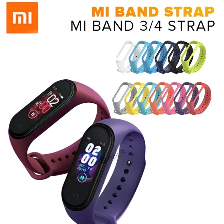 Xiaomi Mi Band 3/4 Smart Wrist Band High Quality Silicon Strap