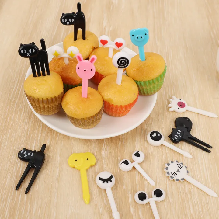 6/10Pcs%20Cute%20Mini%20Fruit%20Fork%20Kids%20Cake%20Dessert%20Toothpick%20Lunch%20Party%20Decor%20-%20Image%203