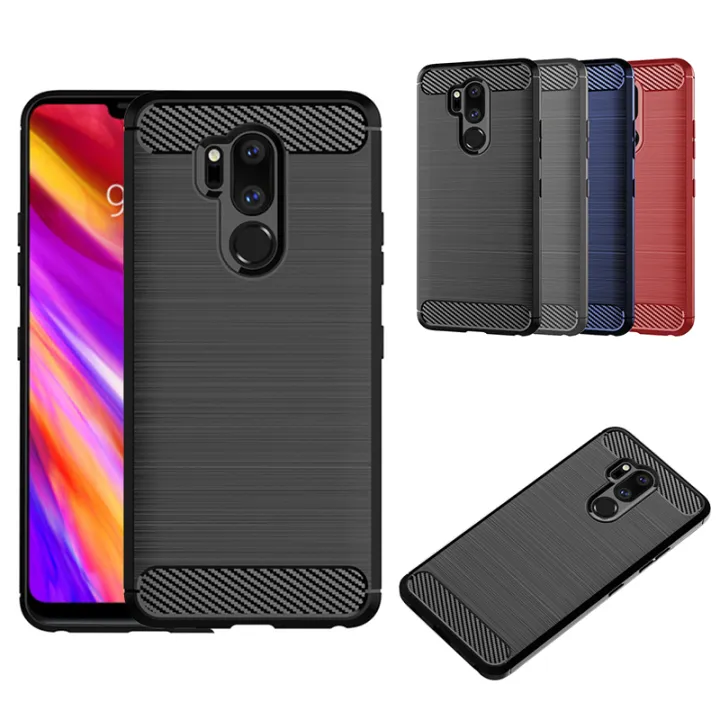 LG%20G7%20ThinQ%20Smart%20Phone%20Case%20Protective%20Cover%20Brushed%20Simple%20and%20Stylish%20Carbon%20Fiber%20Pattern%20Silicone%20anti-fall%20Soft%20Shell%20-%20Image%206