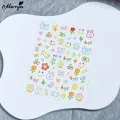 Monja 6 Styles 5D Relief Cute Dopamine Nails Art Stickers Cartoon Doll Fruit Self Adhesive Wraps Decals Manicure Decoration Tool. 