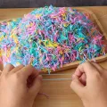 500/1000Pcs Elastic Hair Rubber Head Bands For Party Wedding Braids Ladies Girls Boys Baby Kids Men. 