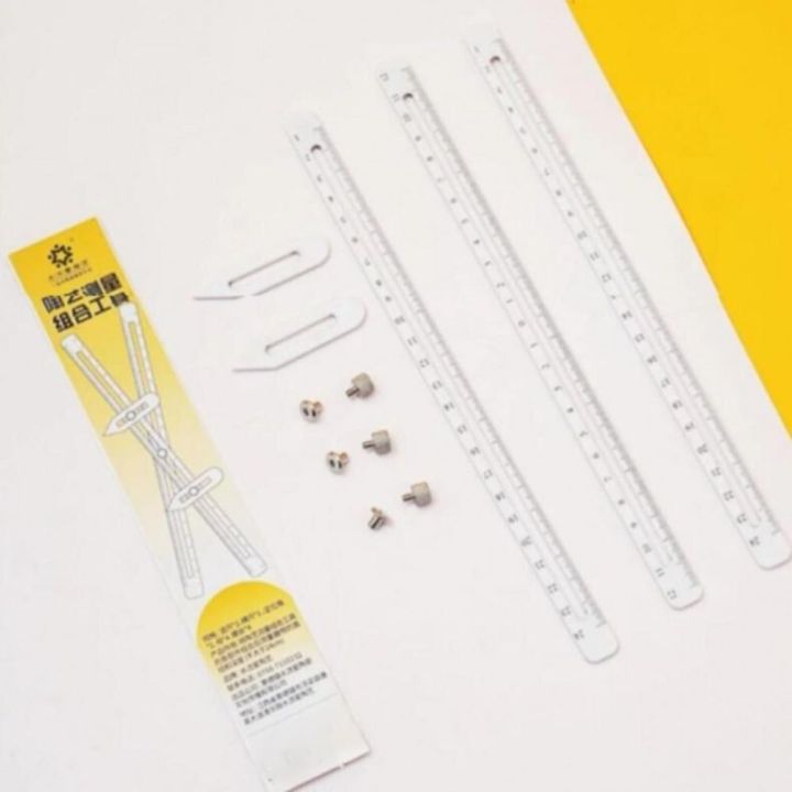 1 Set Practical Multifunctional Ceramic Measuring Rule Combo Tool ...