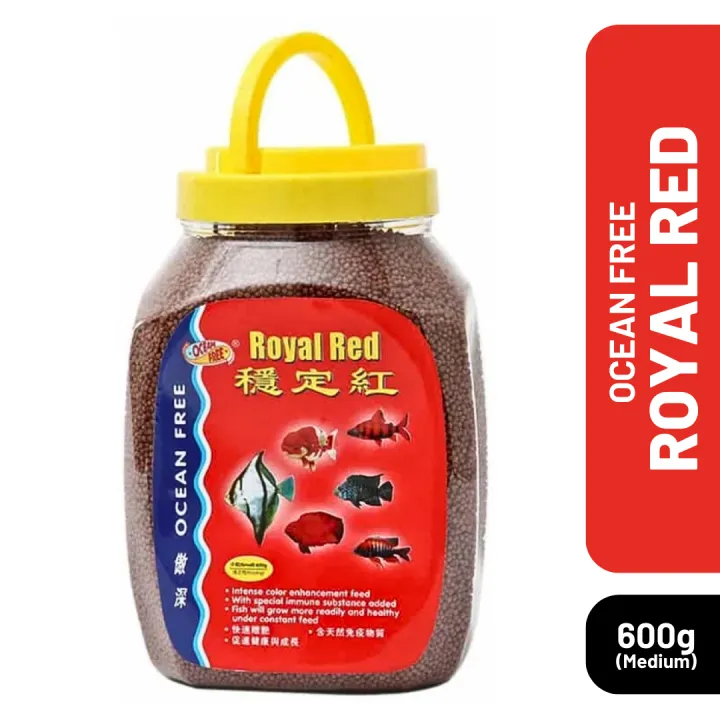 Ocean Free  Royal Red Fish Food(Medium) (600g)