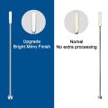 12Pcs Swizzle Sticks, Premium Stainless Steel Cocktail Beverage Drink Stirrer Stick, Reusable Stir Sticks for Bar. 