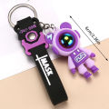 Cartoon Lightning Bear Keychain Astronaut Bear Doll Keyring Bag Pendant Key Chain Couple Car Keyholder Bag Jewelry Gift. 