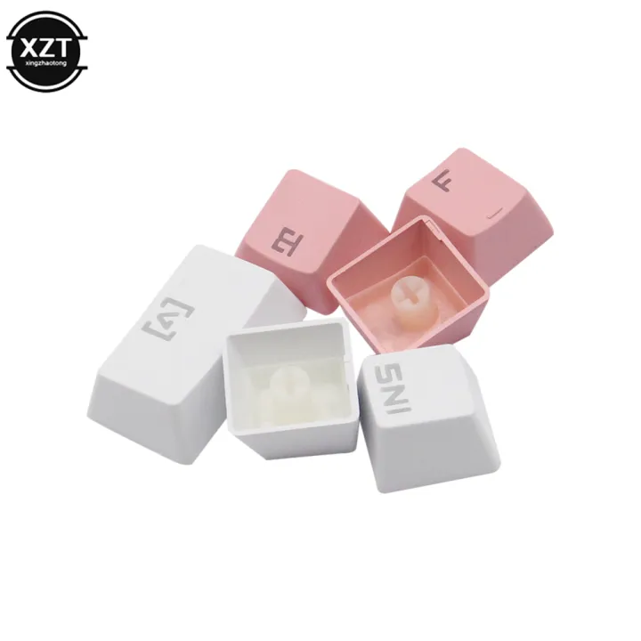 Abs Translucent Keycap Ergonomic Stepped Arc Design 104 Key Color ...