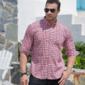 Yfashion Men Casual Plaid Shirt With Pockets Design Lightweight Regular Fit Long Sleeve Button Down Tops. 