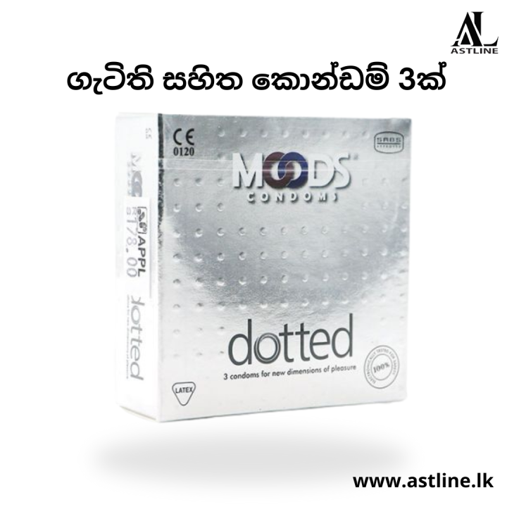 MOODS Dotted Condoms 3 Pcs