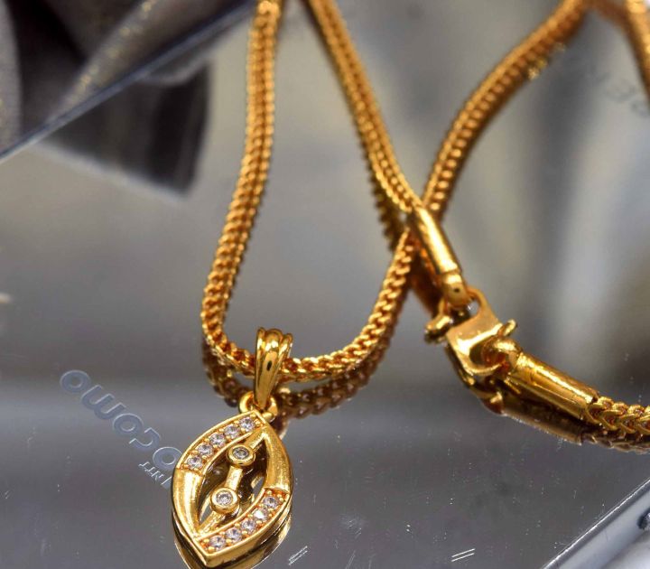 BOOM Gold Plated Guaranteed 2.5MM New Trend Stylish Singapore square ...