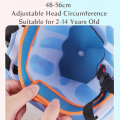 New Cartoon Children's Helmet Breathable Sturdy Bicycle Helmet Adjustable Tiger Pattern Safety Helmet Boys and Girls. 