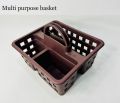Plastic Soap Plastic Caddies with Handle / Dish Plastic Bathroom Creative Double draining Soap Holder / Plastic Caddies with Handle Shower Caddy Basket Cleaning Utility. 