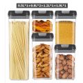Airtight Food Storage Container Set 5-Piece Set Durable Seal Pot Cereal Storage Containers Kitchen Cabinet Organization. 