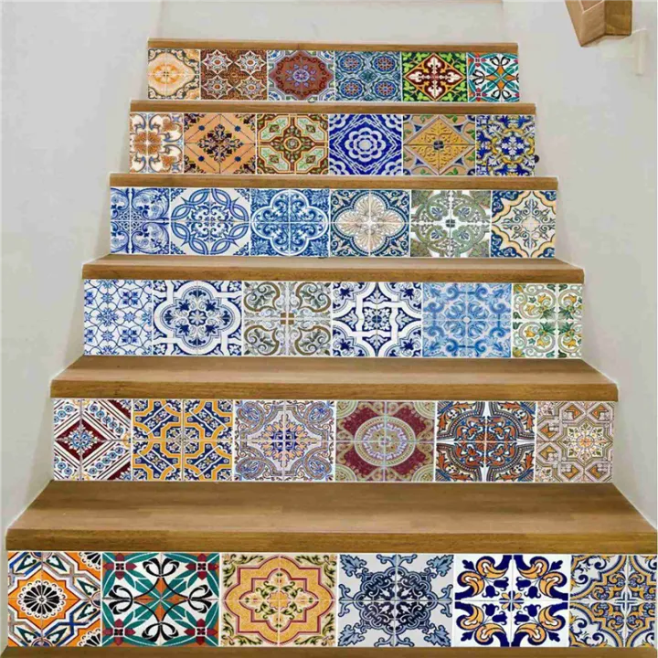 (GGBR) 24X Peel and Stick Tile Backsplash Stair Riser Decals DIY Tile ...