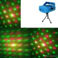 Red and Green Laser Projector Light Stage Lighting for DJ Disco Party Club. 