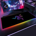 Rubber Accessories Backlit Razer Mouse Rgb Pad Mat With Mousepad 900X400 Gaming Carpet Computer Gamer Desk Large Play(Rgb Razer18_35X60). 