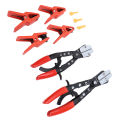 Hose Clip Pliers Adjustable Clamp Strength Hose Pincher Pliers Set Flexible High Strength Multipurpose with Fluid Line Stoppers for Automotive Hose Lines. 