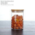 Canglex Storage Box Multi-purpose Kitchen Glass Storage Jar with bamboo lid Coffee Seasoning Spice Food Container Canister Storage Tank. 