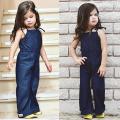 【Hot selling items 】Girl Overalls Toddler Kid Baby Girls Denim Long Strap Jumpsuit Romper Sleeveless Summer Outfit Children Clothing. 
