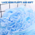 1/3Pcs Plus Size Bath Ball Soft Bath Flowers Lace Shower Scrubbers Body Wash Cleaning Tools Soft Lace Exfoliating Sponge Bubble Brush. 