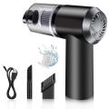 2 in 1 Rechargeable Wireless Car Vacuum Cleaner with LED Light, Portable Mini Wet/Dry Vacuum for Car Interior and Home Cleaning. 