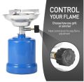 Adjustable Propane Gas Burner for Fishing Hiking Picnic NEW Portable Outdoor Camping Stove 190-g Euro Gas Tank Coffee Stove. 