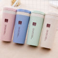 Portable 300ml Thermos Bottle Healthy Plastic Wheat Fiber Cup Double Layer Thermal Mug Office Coffee Tea Water Bottle Travel Mug TAOPA. 