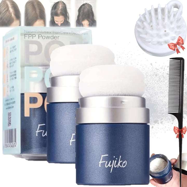 Fujiko Pon Dry Shampoo, Fluffy Powder for Lazy People, No-Wash, Refreshing