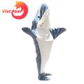 Sleeping Bag Allergy Free Cozy Flannel Adult Shark Blanket. 