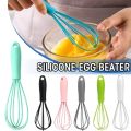 Silicone Stainless Steel Egg Beater Non-Slip Manual Egg Mixer Flour Cream Milk Whisking Frother Easy to Clean Kitchen Stirring Utensil Cooking Baking Tool. 