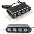 12v Vehicle Power Distributor 4 Way Auto With With Socket Adapter Socket Splitter Usb Switch Plug Ports M1f1. 
