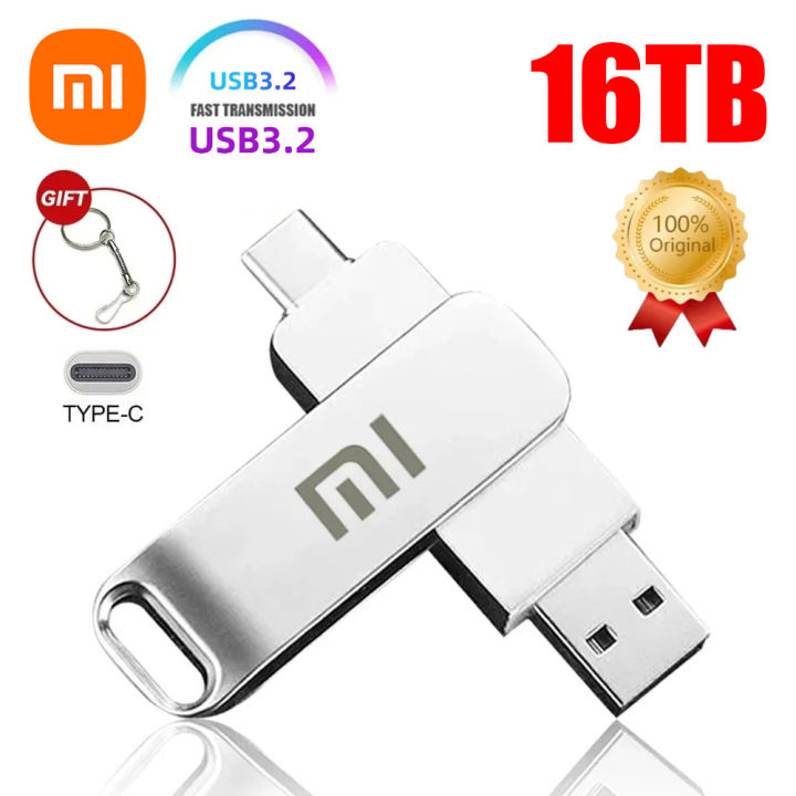 16tb Flash Drives Usb 3.2 High Speed Transfer Metal Pendrive Memory Pendrive Flash Disk Memoria Waterproof New