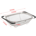 Stainless Steel Telescopic Strainer Basket, Vegetable Fruit Strainers. 