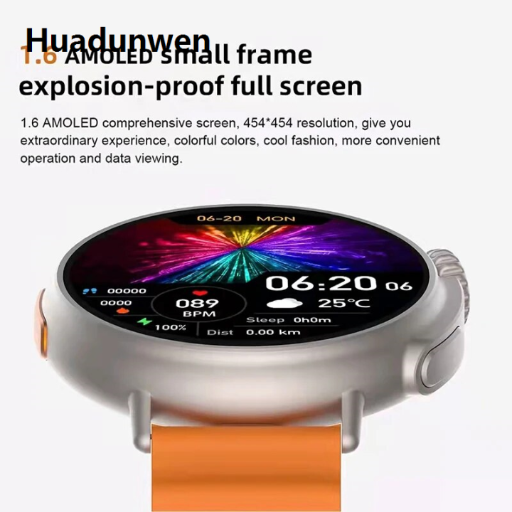 Huadunwen%20MSND%202023%20NEW%20Ultra%209%20NFC%20Smartwatch%20Men%20AMOLED%201.6-inch%20454*454%20HD%20Screen%20Luxury%20Heart%20Rate%20Bluetooth%20Call%20IP68%20Waterproof%20Women%20SmartWatch%20MSNUD%20-%20Image%202