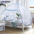 Full Cover Foldable Mosquito Net Bed with Door XL Size - (6×6ft) 180*200. 