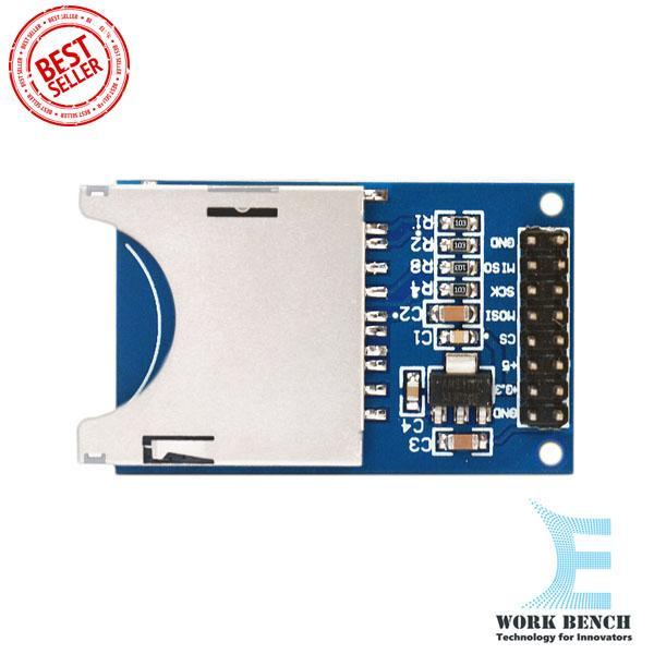 SD card module compatible with arduino microcontroller