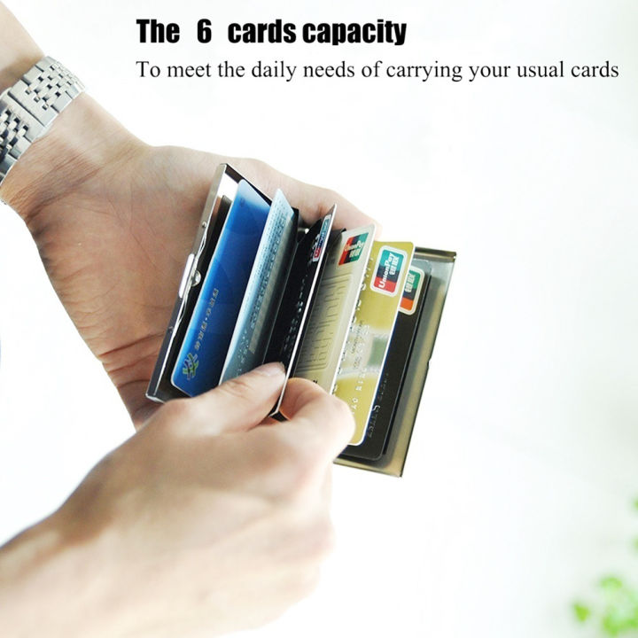 Stainless%20Steel%20Business%20ID%20Credit%20Card%20Holder%20RFID%20Blocking%20Protector%20Case%20Box%20-%20Image%208