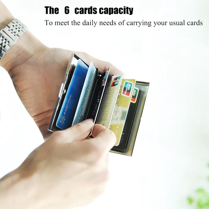 Stainless%20Steel%20Business%20ID%20Credit%20Card%20Holder%20RFID%20Blocking%20Protector%20Case%20Box%20-%20Image%208