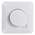 2X LED Dimmer Switch, Flush-Mounted Dimmer for Dimmable LED and Halogen, 5-300 W Dimmer Switch LED, Phase Control Dimmer. 