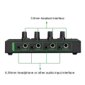 6 Channels Mini Headphone Amplifier HA400 for Music. 