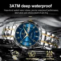 【Miga Plaza】 New Men's Watches Business Quartz Stainless Steel Gold Watch for Man Sport Wrist Watch Waterproof Luminous High FASHION Male Clock Men Watch +Box. 