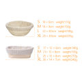 ShopSphere Handmade Rattan Bread Banneton Basket Set With Liner Bread Proofing Baskets /oval Sourdough Proving Basket Bakery Cafe. 