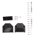 JINMY OBD2 OBD II 16 pin connector socket Diagnostic Tool Adapter OBD connector + Enclosures + Terminal + screws. 