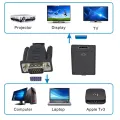 VGA to HDMI Converter Full HD 1080P VGA to HDMI-compatible Converter Adapter Cable With Audio Output VGA HD Adapter for PC laptop to HDTV Projector. 