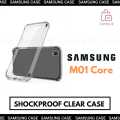 Luxury Shockproof Clear Case For Samsung Galaxy M01 Core Back Cover Transparent Silicone Case Soft Airbag Bumper Lens Protection Cute Design For Girls Boys New. 