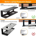 Screw Mount Computer Stand for Underdesk Notebook Space Saving Under Desk Laptop Sturdy Screw Gold Storage Box Metal Frame Laptop Desk Undershelf Notebook. 